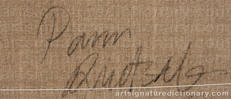 Authentic signature by Panu RUOTSALO on Painting/Watercolour artwork