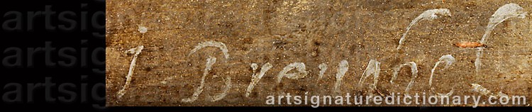 Authentic signature by Jan The Younger BRUEGHEL on artwork