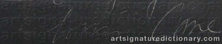 Signature by Louis CANE
