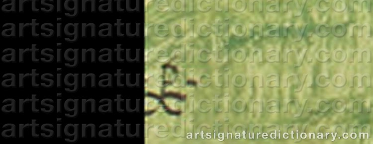 Signature by Nikolai Konstantinovich ROERICH