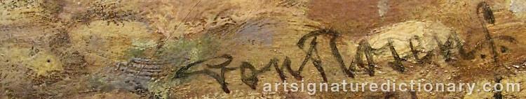 Signature by Georg Von ROSEN