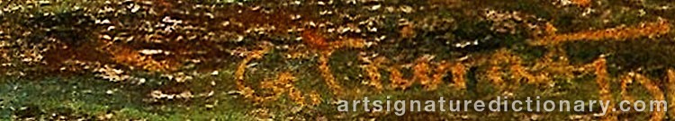 Authentic signature by Gerolamo CAIRATI on  artwork