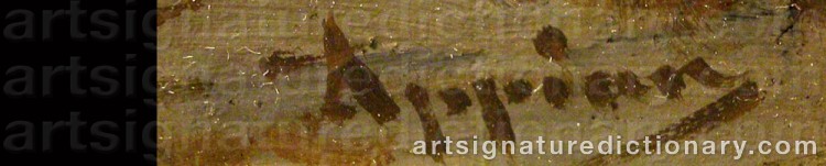 Signature by Adolphe APPIAN