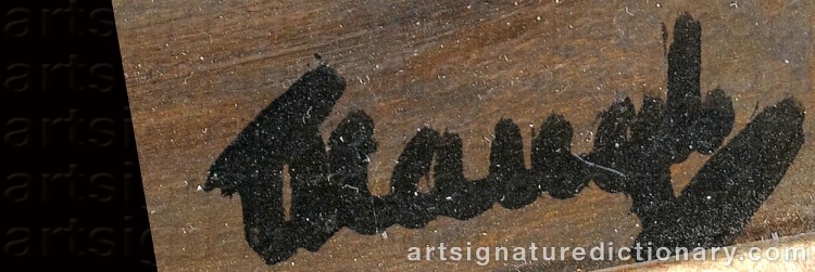 Authentic signature by Frederick Judd WAUGH on Painting/Watercolour artwork