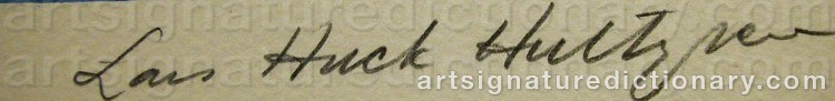 Signature by Lars Huck ‘Huck’ HULTGREN