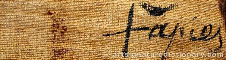 Signature by Antoni TAPIES