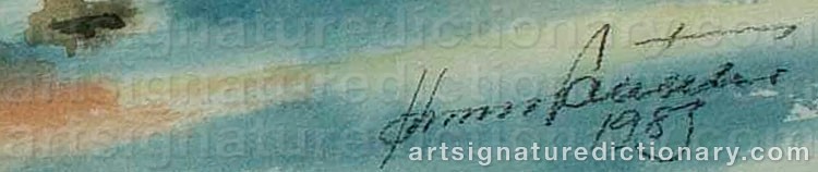 Authentic signature by Kimmo PÄLIKKÖ on  artwork
