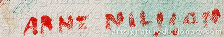 Signature by Arne NILSSON