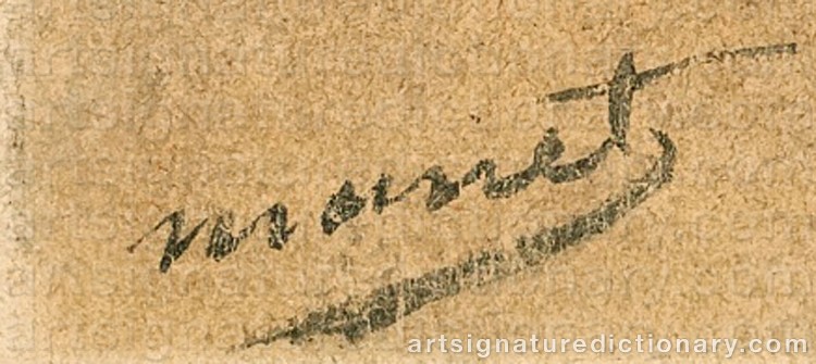 Signature by Edouard MANET