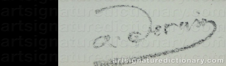 Signature by André DERAIN