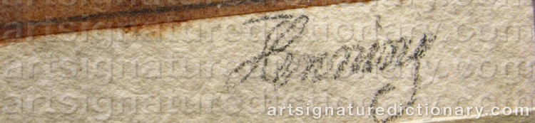 Signature by Gerhard HENNING