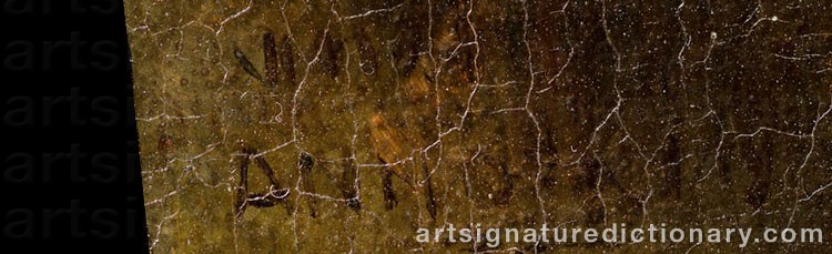 Authentic signature by Giovanni Nicolas SERVANDONI on  artwork