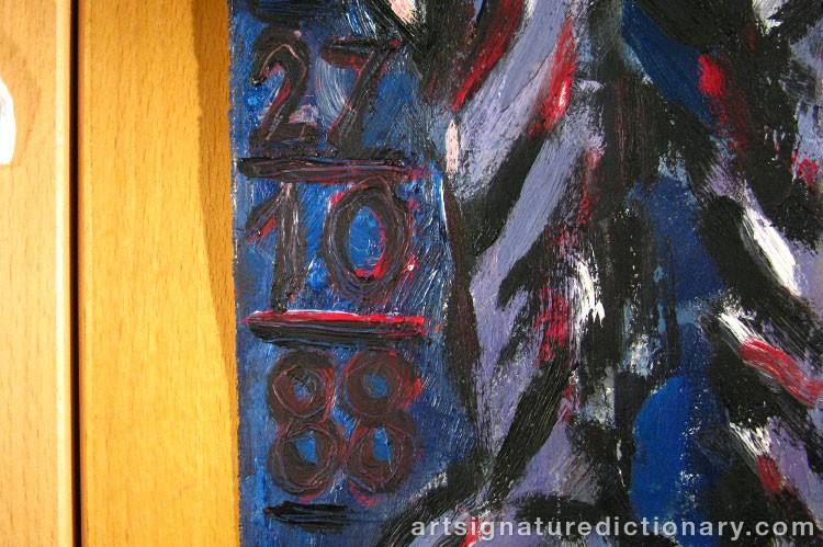 Close-up details showing Bengt LINDSTRÖM signature forgery characteristics