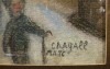 Close-up details showing Marc CHAGALL signature forgery characteristics