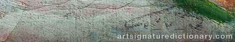 Authentic signature by Ivan Ivanovich GODLEVSKY on artwork