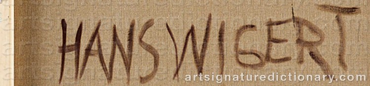 Signature by Hans WIGERT