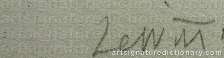 Signature by Sol LEWITT