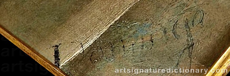 Authentic signature by Roberto DOMINGO Y FALLOLA on  artwork