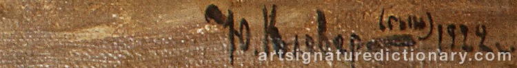 Signature by Julij Julevic The Younger KLEVER