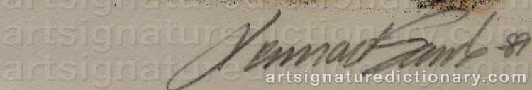 Signature by Lennart SAND