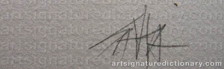 Signature by Antonio SAURA