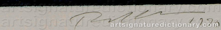 Authentic signature by Tuula LEHTINEN on artwork