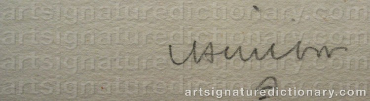 Signature by Eduardo CHILLIDA