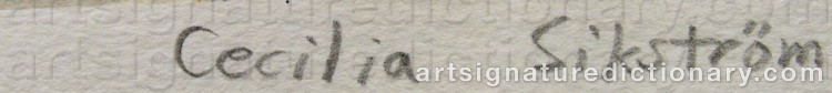 Signature by Cecilia SIKSTRÖM