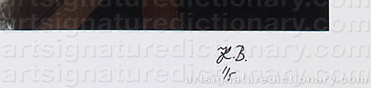 Authentic signature by Kristina BENGTSSON on  artwork