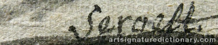 Signature by Johan Tobias SERGEL