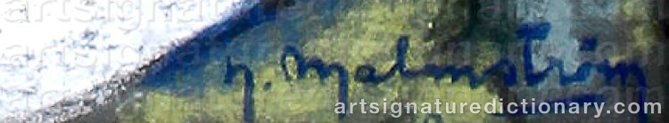 Signature by Henning MALMSTRÖM