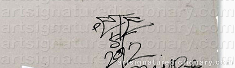 Authentic signature by Pete ‘Pete St’ STREET on artwork