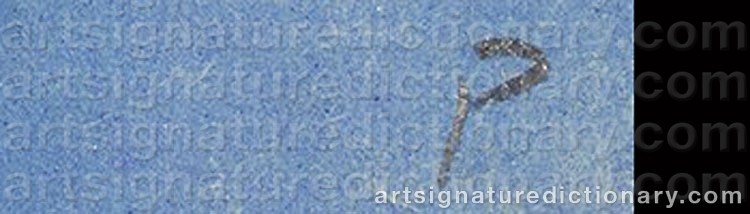 Authentic signature by Rudolf PETRIK on Painting/Watercolour artwork