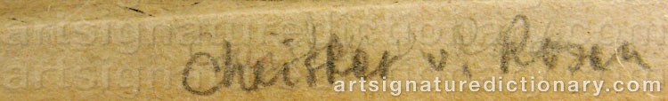 Signature by Christer Von ROSEN