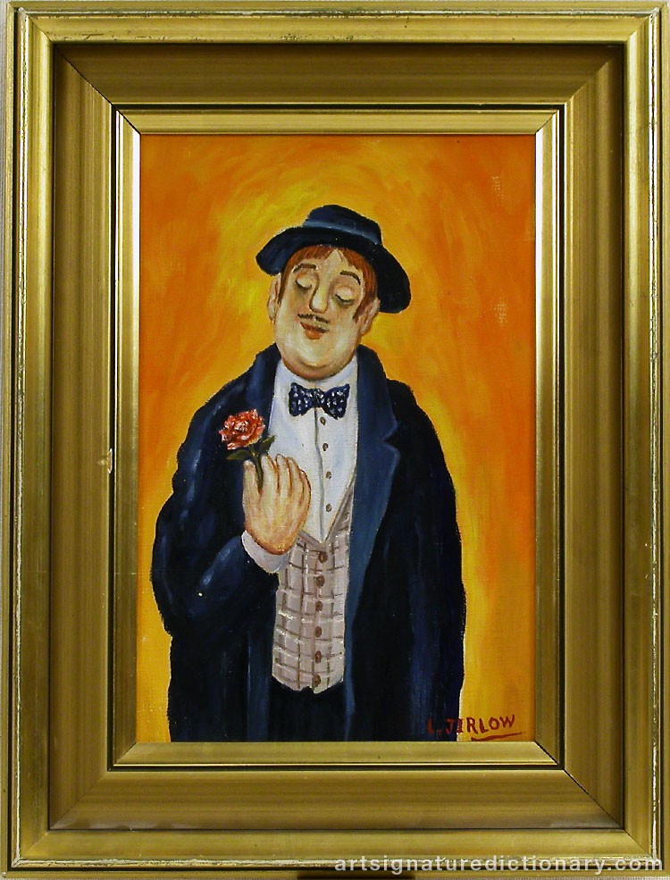 Close-up details showing Lennart JIRLOW signature forgery characteristics