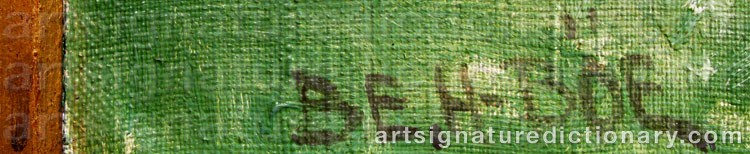 Signature by Birger Emmanuel HANSSON-BÖE