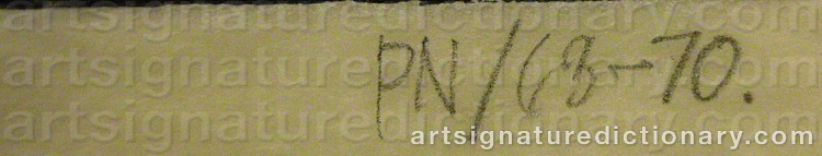 Signature by Palle NIELSEN