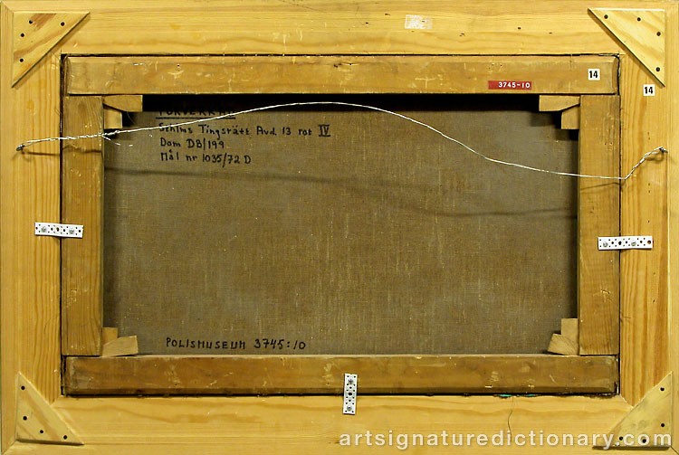 Close-up details showing Chaim SOUTINE signature forgery characteristics