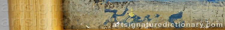Authentic signature by Kay CHRISTENSEN on artwork