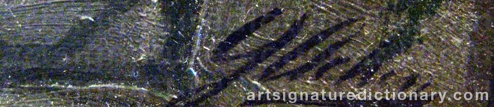 Authentic signature by Georg Nicolai ACHEN on  artwork