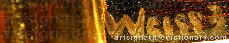 Signature by Peter WEISS