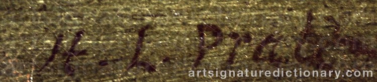 Authentic signature by Hilton Lark PRATT on Painting/Watercolour artwork