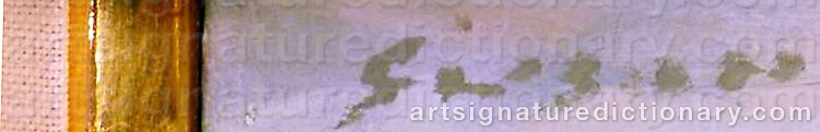 Authentic signature by Andre GISSON on Painting/Watercolour artwork