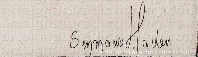 Authentic signature by Francis Seymour HADEN on  artwork