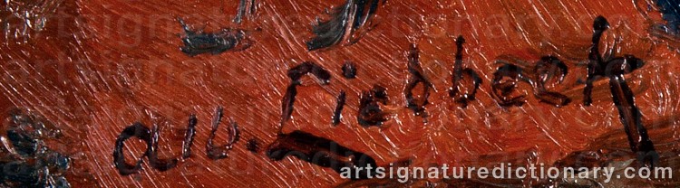 Signature by Albert LIEDBECK