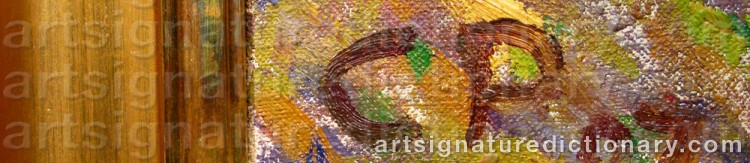 Signature by Carl PALME