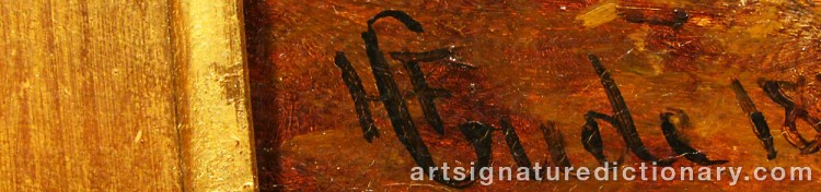 Signature by Hans Fredrik GUDE