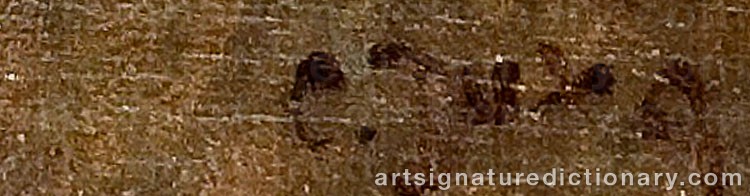 Authentic signature by Carl DUXA on Painting/Watercolour artwork