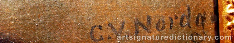 Signature by Carl Wilhelm NORDGREN