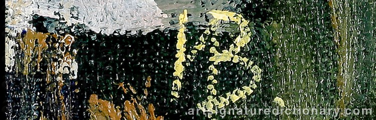 Authentic signature by Irina VISHNEVSKAYA on  artwork